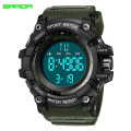 SANDA 359 Functional led wrist watches for boy automatic luminous water resistant sport men digital watch